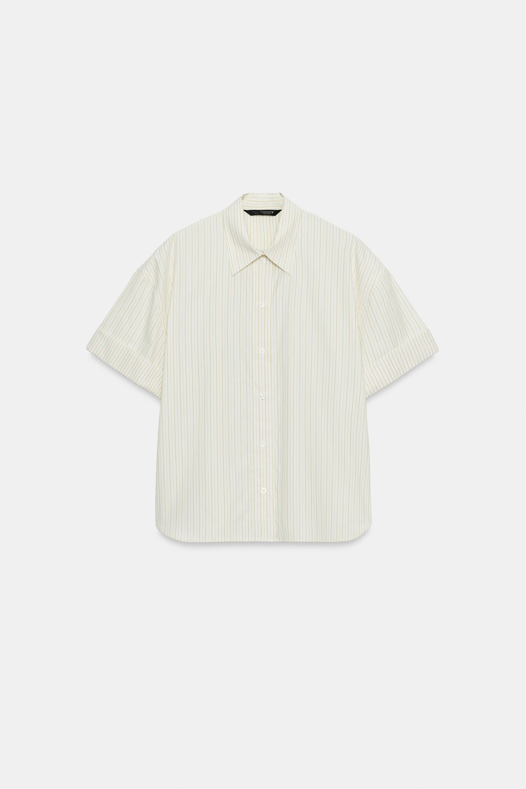CHEMISE OVERSIZE EN POPELINE À RAYURES